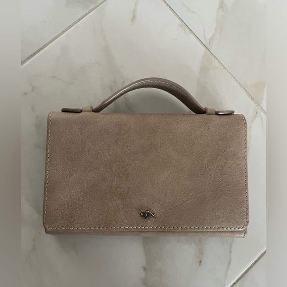 Taupe Roots wallet purse - Picture 4 of 5